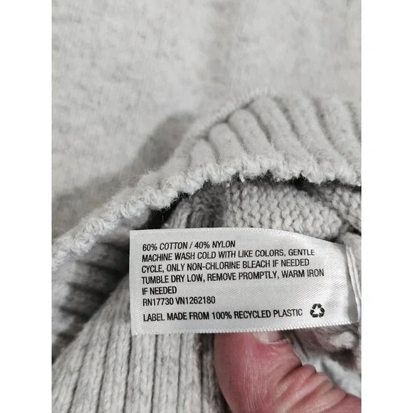 Goodfellow Co Men’s Large Gray Knit Pullover Hoodie Sweater Casual Preppy Cozy - Picture 5 of 7